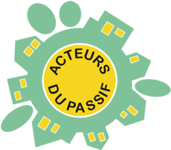 Logo présentant le label Acteurs du Passif, ce qui illustre la volonté d'Alternative Bois Concept de construire des habitations Basse Consommation.